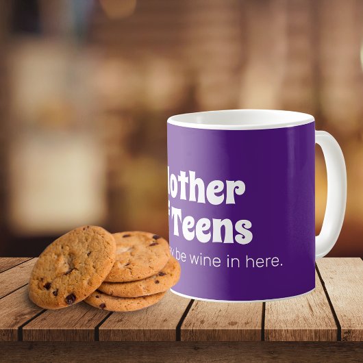 Drôle Mère des Ados Bright Purple Coffee Mug