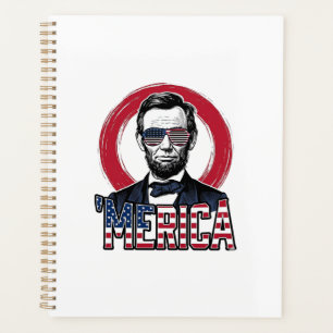 Drôle Merica Patriotique Président Vintage Vecteur