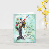 drôle mermaid citation carte pour notes anais nin (Fleur jaune)