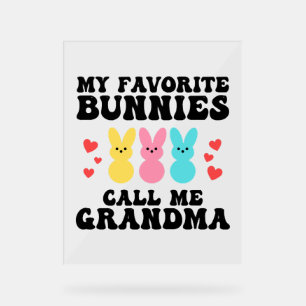 Drôle Mes lapins Favoris Appelez-Moi Grand-Mère
