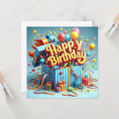 Drôle Michael Office Carte d'anniversaire, Cadeau  (Devant/Arrière en situation)