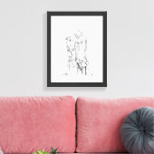 Drôle Mid méchant dessin imprimé de toile (Insitu(Salon))