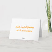 Drôle, mignon autruche. Ajouter année, nom carte A (Dos)