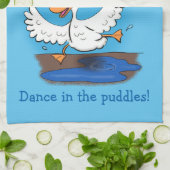 Drôle mignon canard dansant dessin animé serviette (Plié)