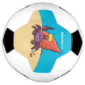 Drôle mignon caricature pourpre crabe ermite (Tourné)