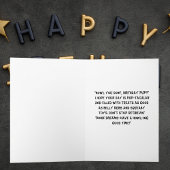 Drôle mignon Chien simple carte de voeux d'anniver