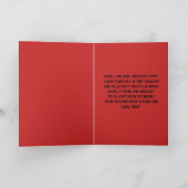 Drôle mignon Chien simple carte de voeux d'anniver (Intérieur)