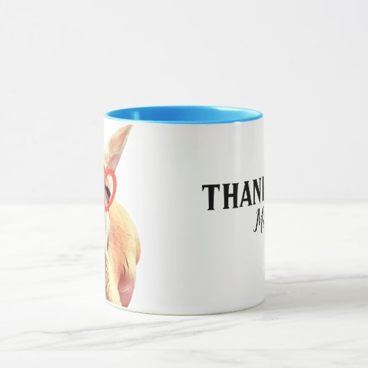 Drôle mignon Kangaroo Enseignant Appréciation Mug (Centre)