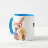 Drôle mignon Kangaroo Enseignant Appréciation Mug (Devant gauche)