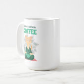 Drôle mignon Yoga Cat Mug café, Mug Amoureux de le (Devant gauche)