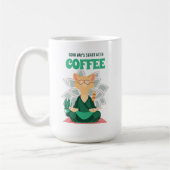 Drôle mignon Yoga Cat Mug café, Mug Amoureux de le (Gauche)