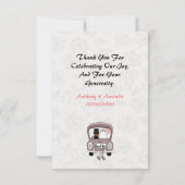 Drôle, Mme. & Mr newlyved merci Carte postale (Dos)