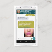 drôle mobile photo carte voiture d'affaires (Devant)