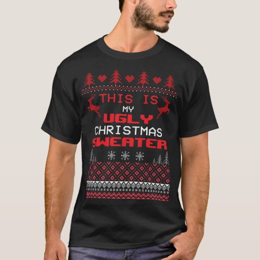 Drôle Mon vilain Citation Sweater de Noël T-Shirt (Devant)