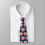 Drôle motif cravate clown<br><div class="desc">Drôle cravate motif clown. Design de visage clown mignon avec couleur arrière - plan personnalisée. c'est-à-dire bleu.</div>