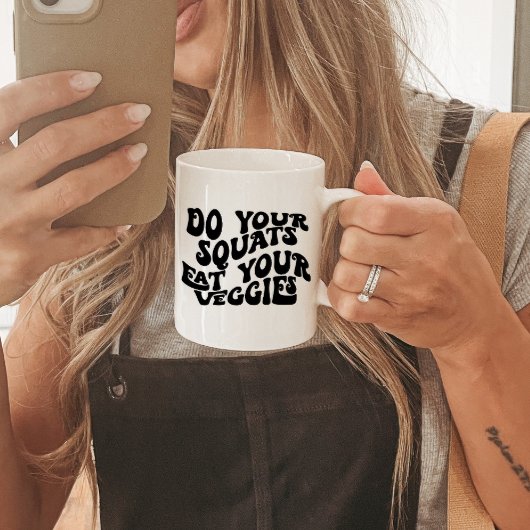 Drôle Motivationnel Squats Mug Fitness Cadeaux