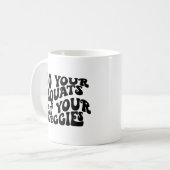 Drôle Motivationnel Squats Mug Fitness Cadeaux (Devant gauche)