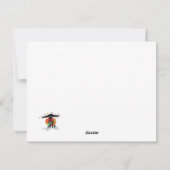 Drôle Moutons de Vacances avec la carte des lumièr (Dos)