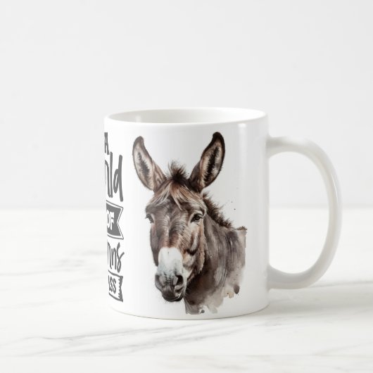 Drôle Mug âne 11oz (Droite)