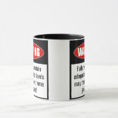 Drôle Mug : Attention ! Maintenir Les Niveaux De C (Centre)