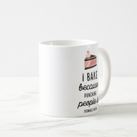 Drôle Mug Classique Je Cuis Parce Que Punch Les Ge (Devant droit)
