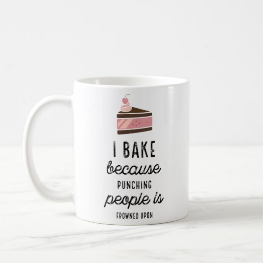 Drôle Mug Classique Je Cuis Parce Que Punch Les Ge (Gauche)