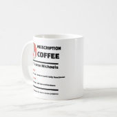 DRÔLE ! ☕ Mug de café avec ordonnance de blague pe (Devant gauche)