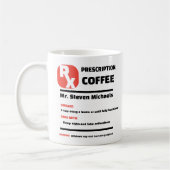 DRÔLE ! ☕ Mug de café avec ordonnance de blague pe (Gauche)