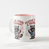 Drôle Mug de café pour enceinte (Devant gauche)