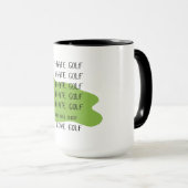 Drôle Mug De Golf Pour Les Amateurs De Golf (Devant droit)