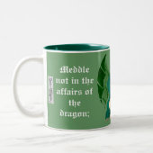 Drôle Mug Dragon (Gauche)