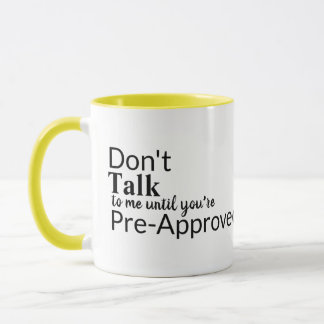 Drôle Mug : Ne me parlez pas avant