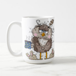 Drôle Mugs de café - Chouette endormie Réveille