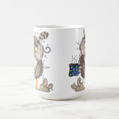 Drôle Mugs de café - Chouette endormie Réveillez-v (Centre)