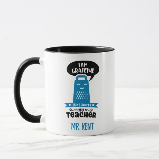 Drôle Mugs de professeur - Blue Grateful Grater Cu (Gauche)