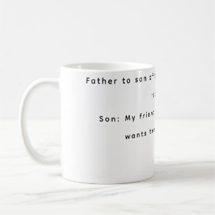 Drôle mugs père et fils