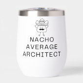 Drôle Nacho Architecte Moyen Pun Moustache Mignonn (Avant)