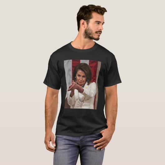 Drôle Nancy Pelosi Clap Back T-shirt Anti Trump Me (Devant entier)