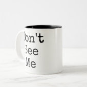 Drôle Ne me vois pas Mug (Devant gauche)