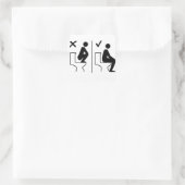 Drôle ne pas se tenir sur le Sticker des toilettes (Sac)