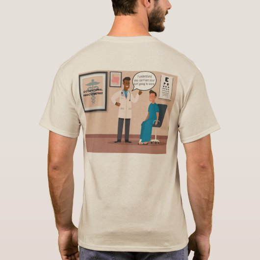 Drôle ne veut pas travailler t-shirt de retraite (Dos)