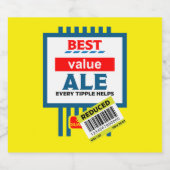 Drôle Noël Ale Bière Étiquettes (Étiquettes simples)