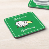 Drôle Noël Boissons Dessous de verre avec mouton (Côté gauche)