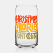 Drôle Noël Calories Ne comptez pas le design (Recto)