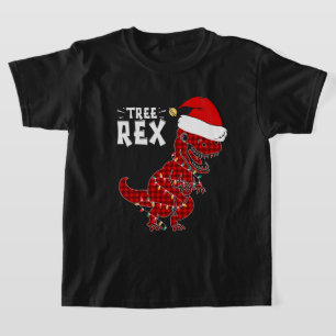 Drôle Noël Dinosaure Arbre Rex T-shirt