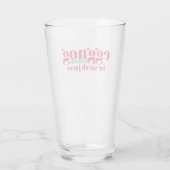 Drôle Noël Eggnog Saison Verre de vacances (Dos)