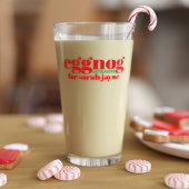 Drôle Noël Eggnog Saison Verre de vacances