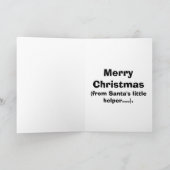 Drôle Noël Humour carte de voeux "Spectickles" (Intérieur)