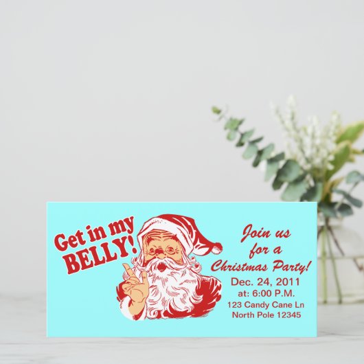 Drôle Noël Invitations (Debout devant)