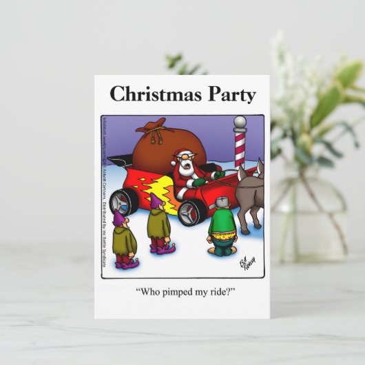 Drôle Noël Invitations (Debout devant)